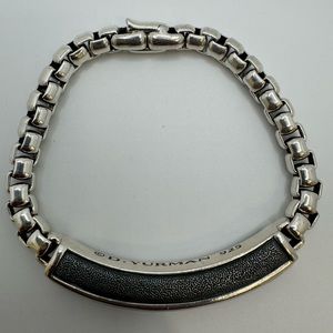 David yurman Exotic Stone ID Bracelet with Onyx men bracelet
